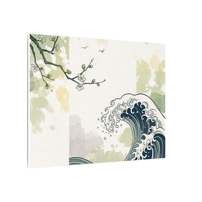 Spring Ocean Wave Ukiyo E Inspired Canvas Art | Serene Decor