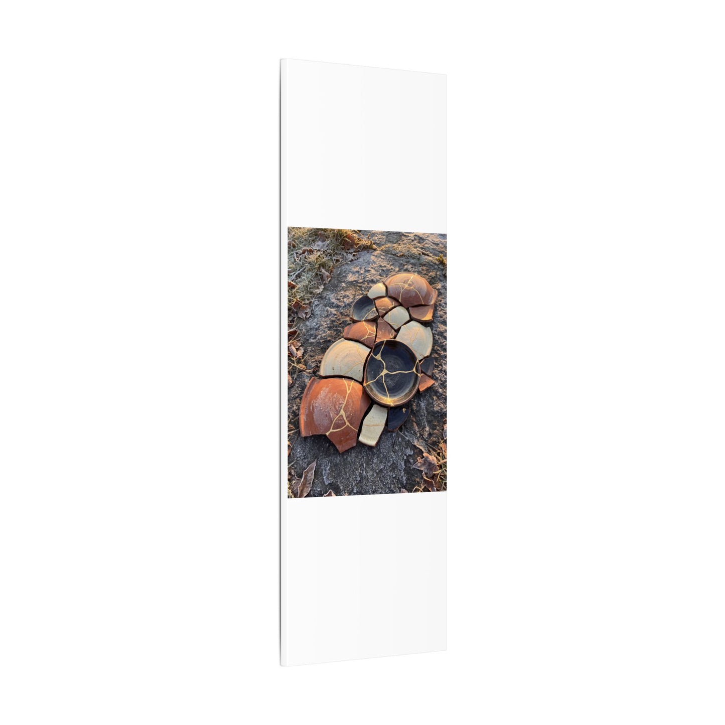 Winter Broken Pottery Gold Vein Canvas Art | Beautiful Decor