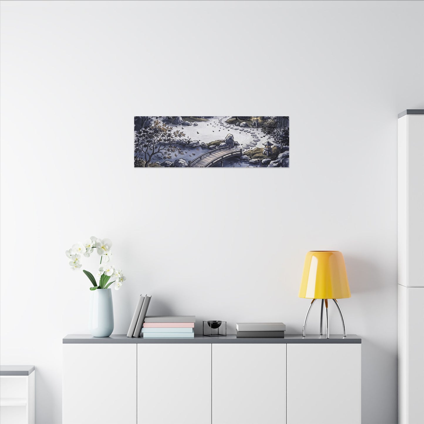 Torii Gate Enso Canvas Art | Contemplative Zen Art