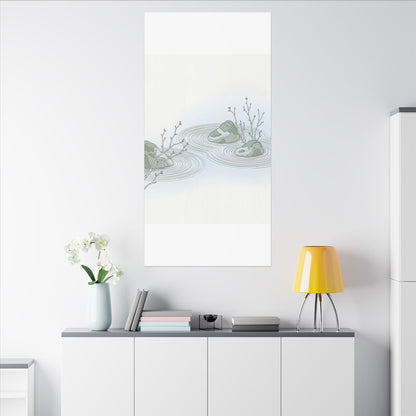Moonlight Rock Garden Canvas Art - Japandi Ma