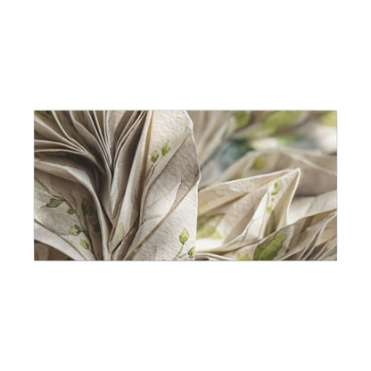 Fukinsei Paper Fold Canvas Art - Japandi Watercolor
