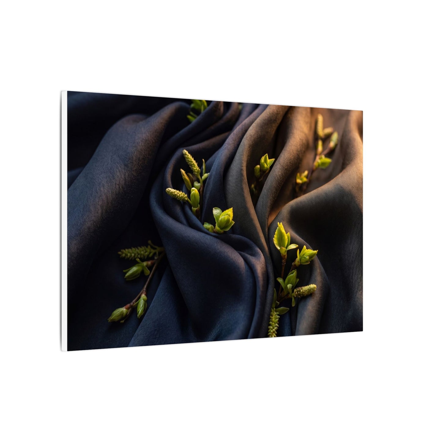 Spring Silk Drape Moody Minimal Canvas Art | Luxurious Decor
