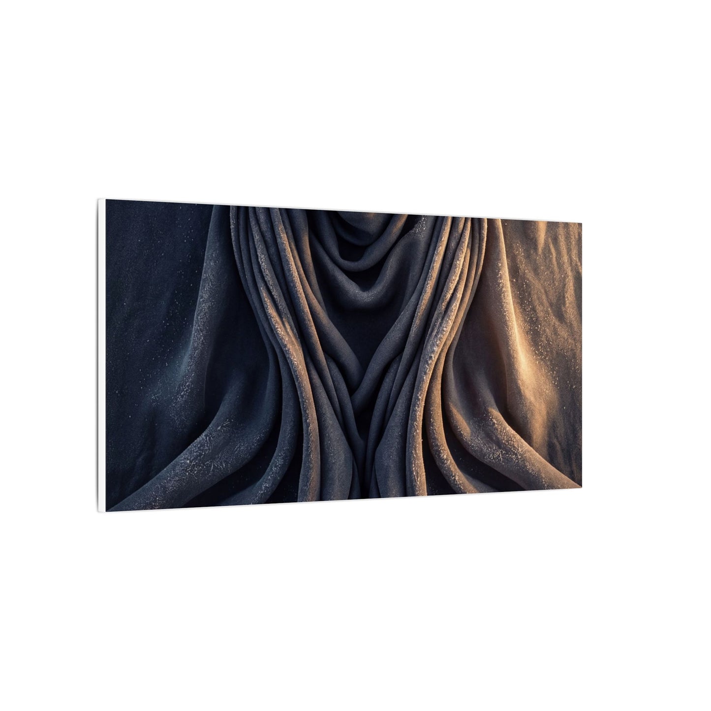 Moody Silk Drape Canvas Art - Shadow Zen Dark Japandi