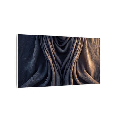 Moody Silk Drape Canvas Art - Shadow Zen Dark Japandi