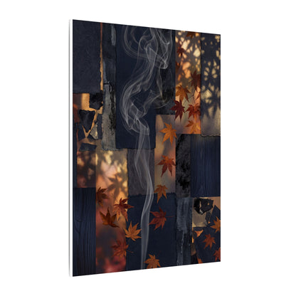 Autumn Incense Smoke Dark Texture Canvas Art | Sophisticated Decor