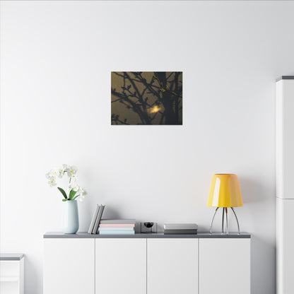 Bold Shadow Play Canvas Art - Moody Minimal Dark Japandi