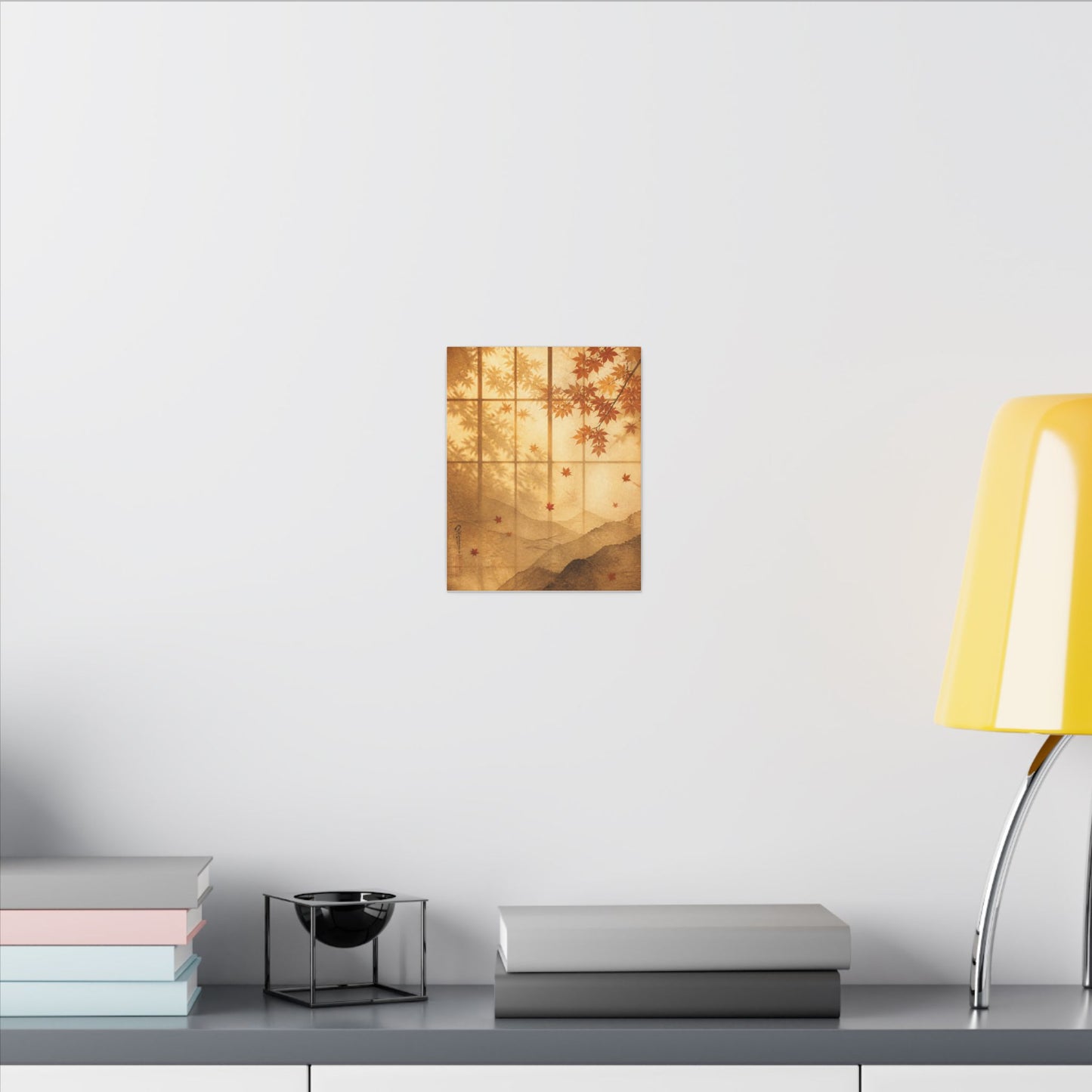 Shoji Screen Texture Canvas Art | Earthy Japandi Art