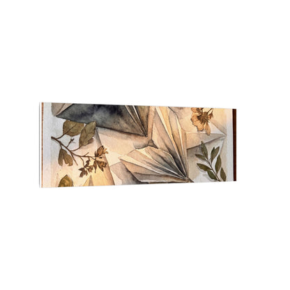 Golden Hour Paper Fold Canvas Art - Japandi Seijaku