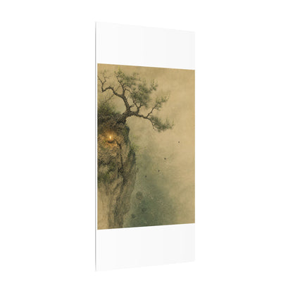 Spring Pine Tree Minimal Line Canvas Art | Earthy Decor