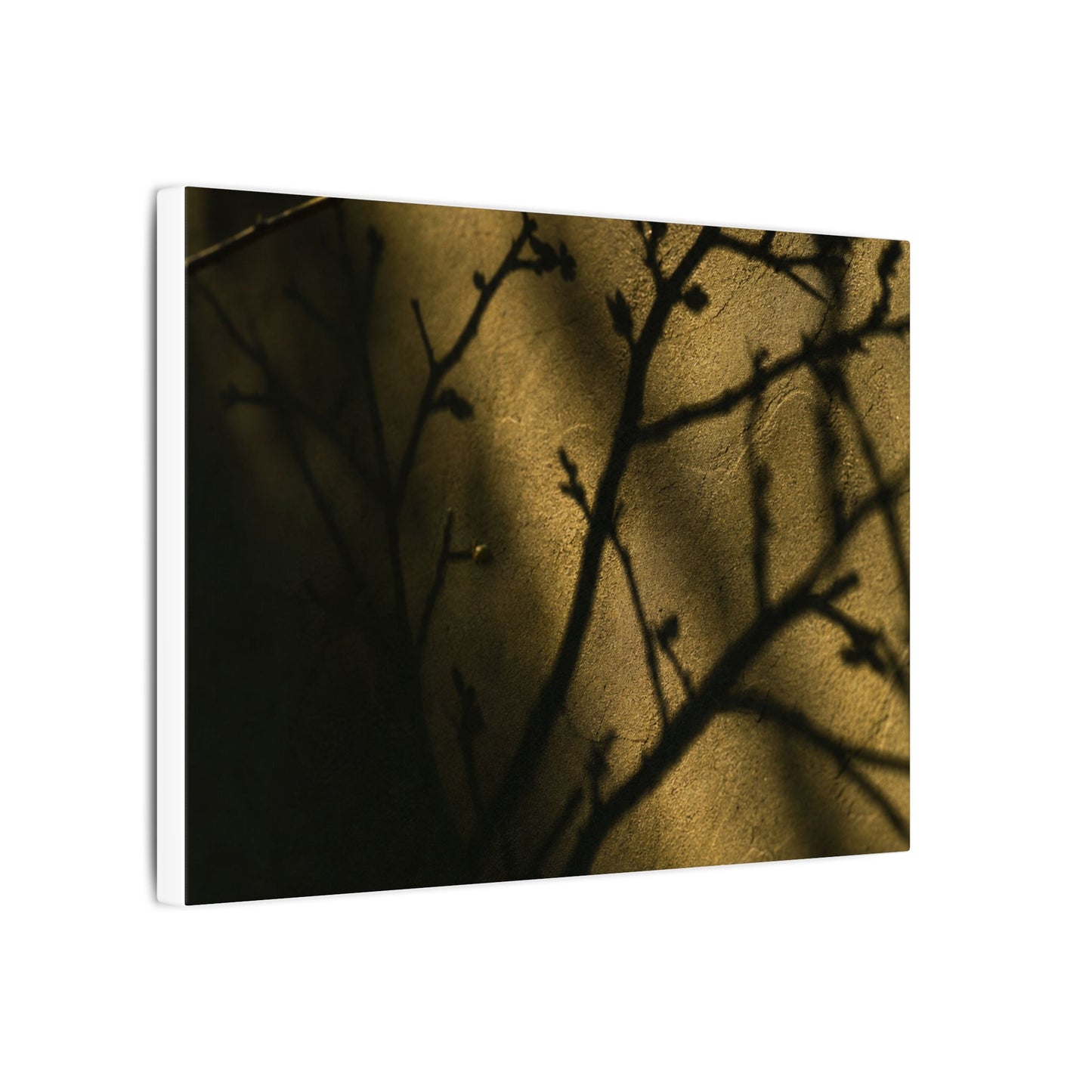 Golden Hour Shadow Play Canvas Art - Dark Japandi Seijaku