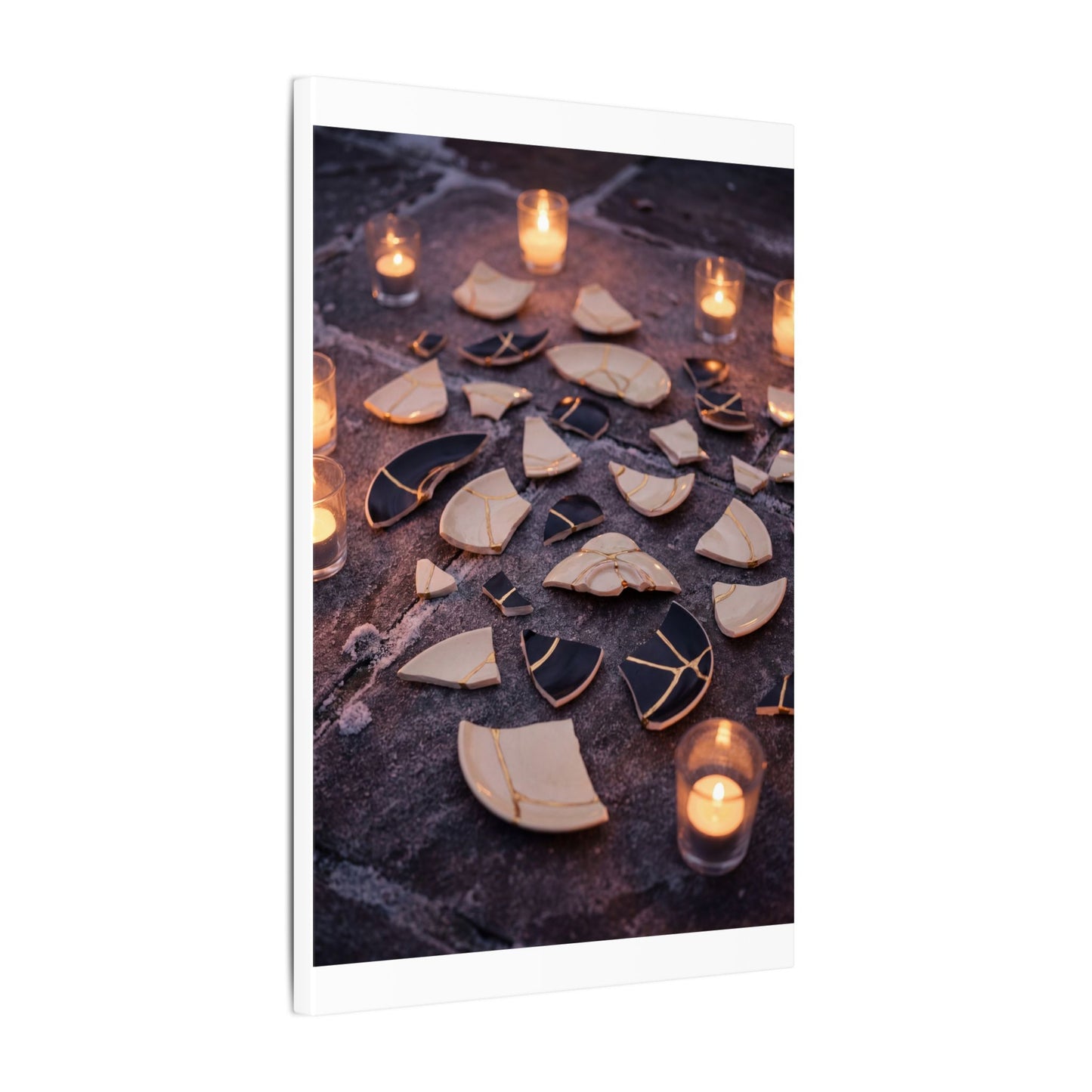 Winter Broken Pottery Broken Beauty Canvas Art | Beautiful Decor