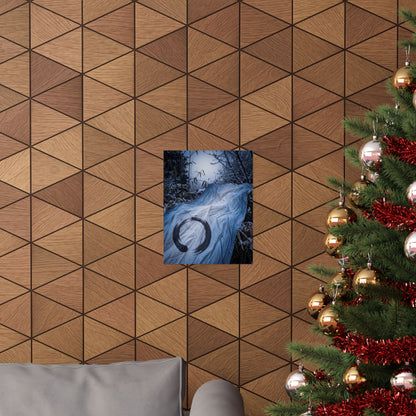 Silk Drape Winter Wall Art Print | Zen Serene Design