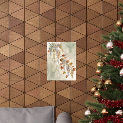 Golden Hour Wisteria Wall Art Print - Japandi Ma