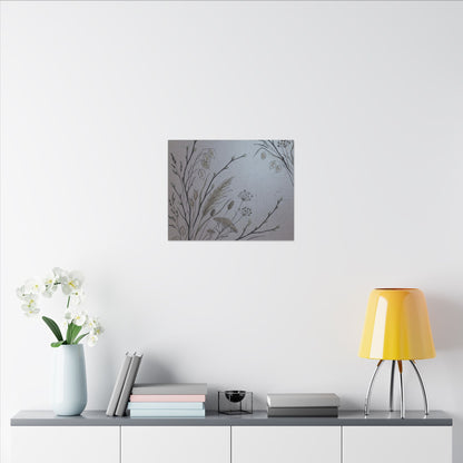 Spring Dried Flowers Japanese Pattern Canvas Art | Cozy Decor