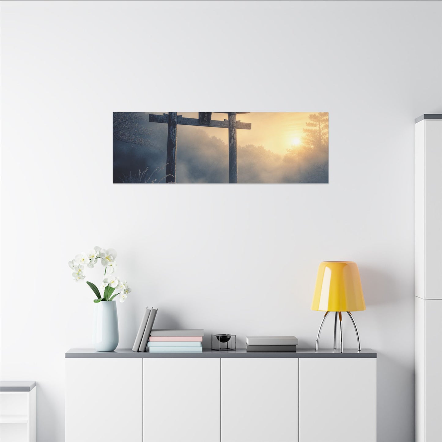 Zen Torii Gate in Golden Hour | Karesansui Canvas Art