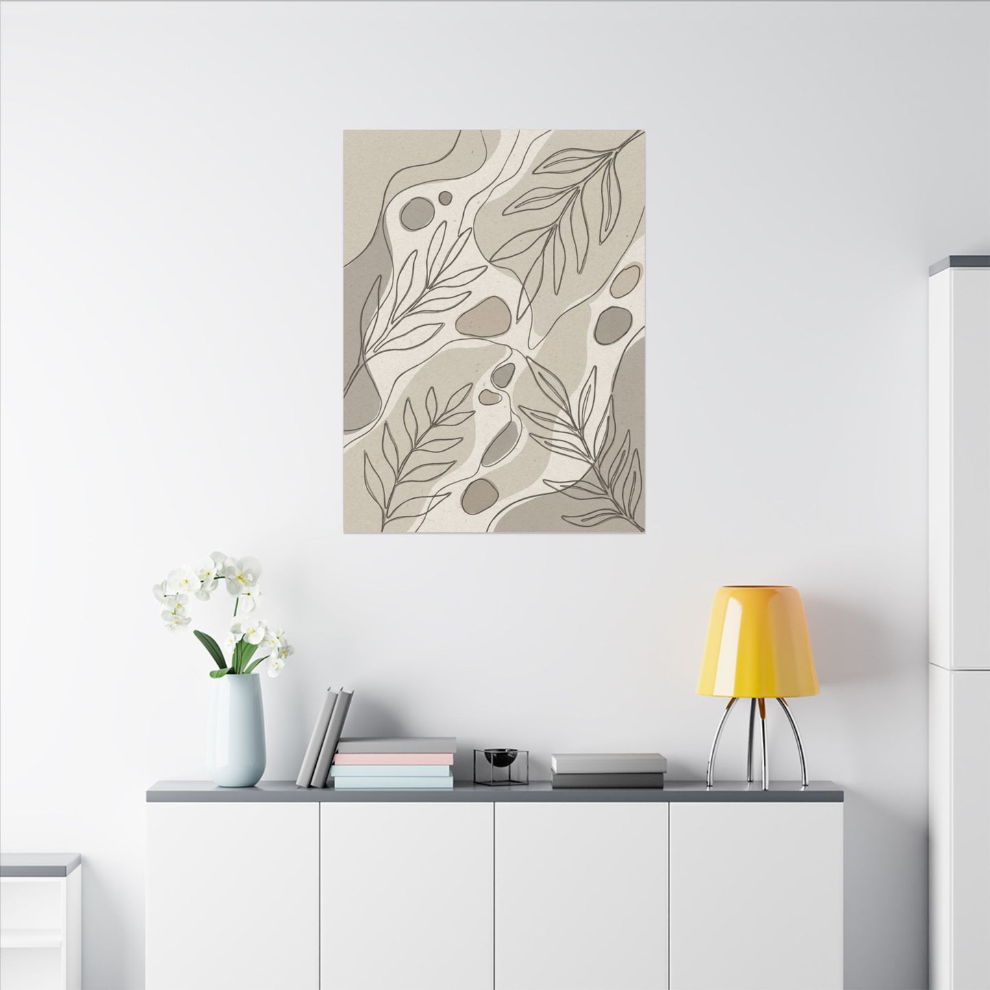 Japandi Minimal Line Canvas Art