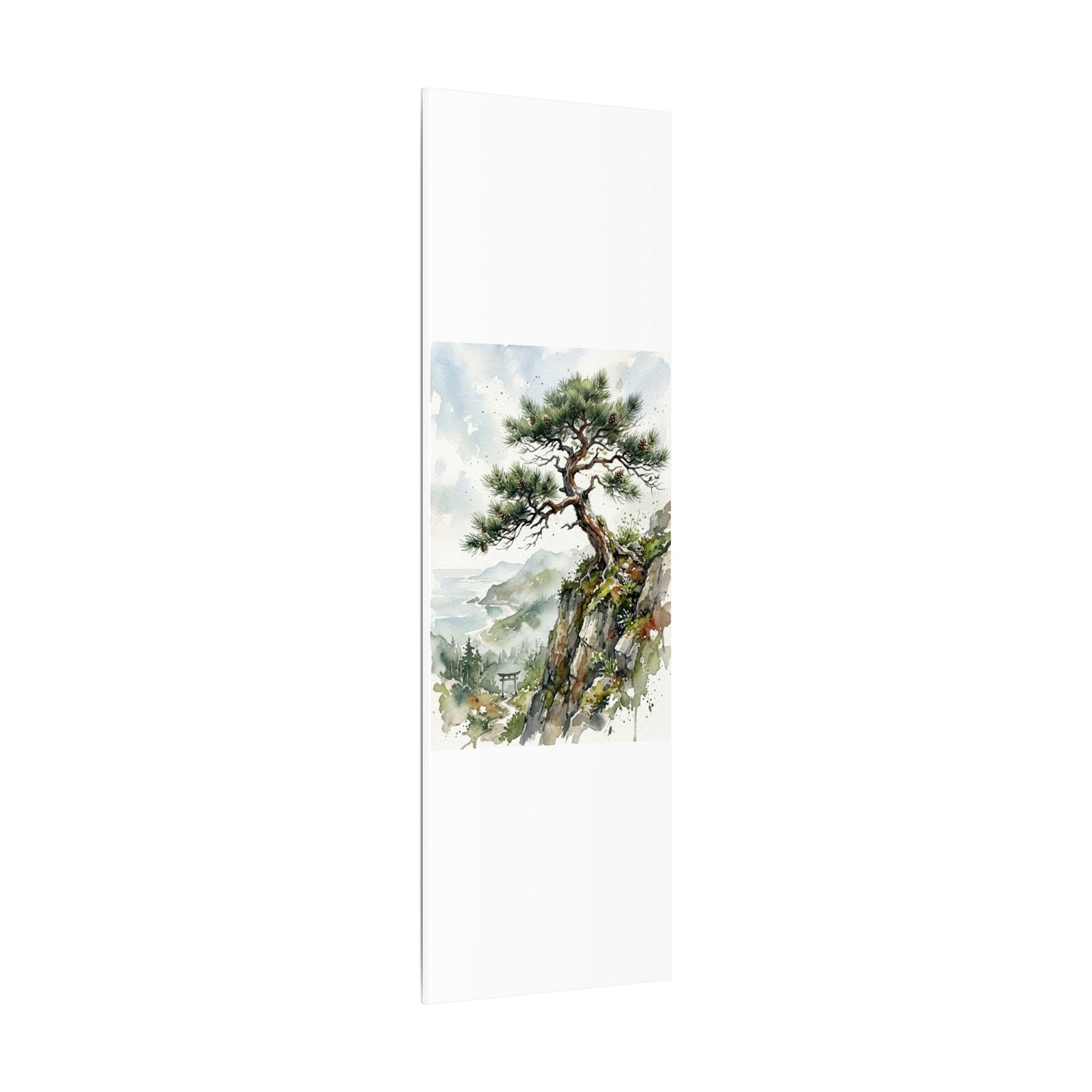 Pine Tree Spring Canvas Art | Japandi Neutral Design