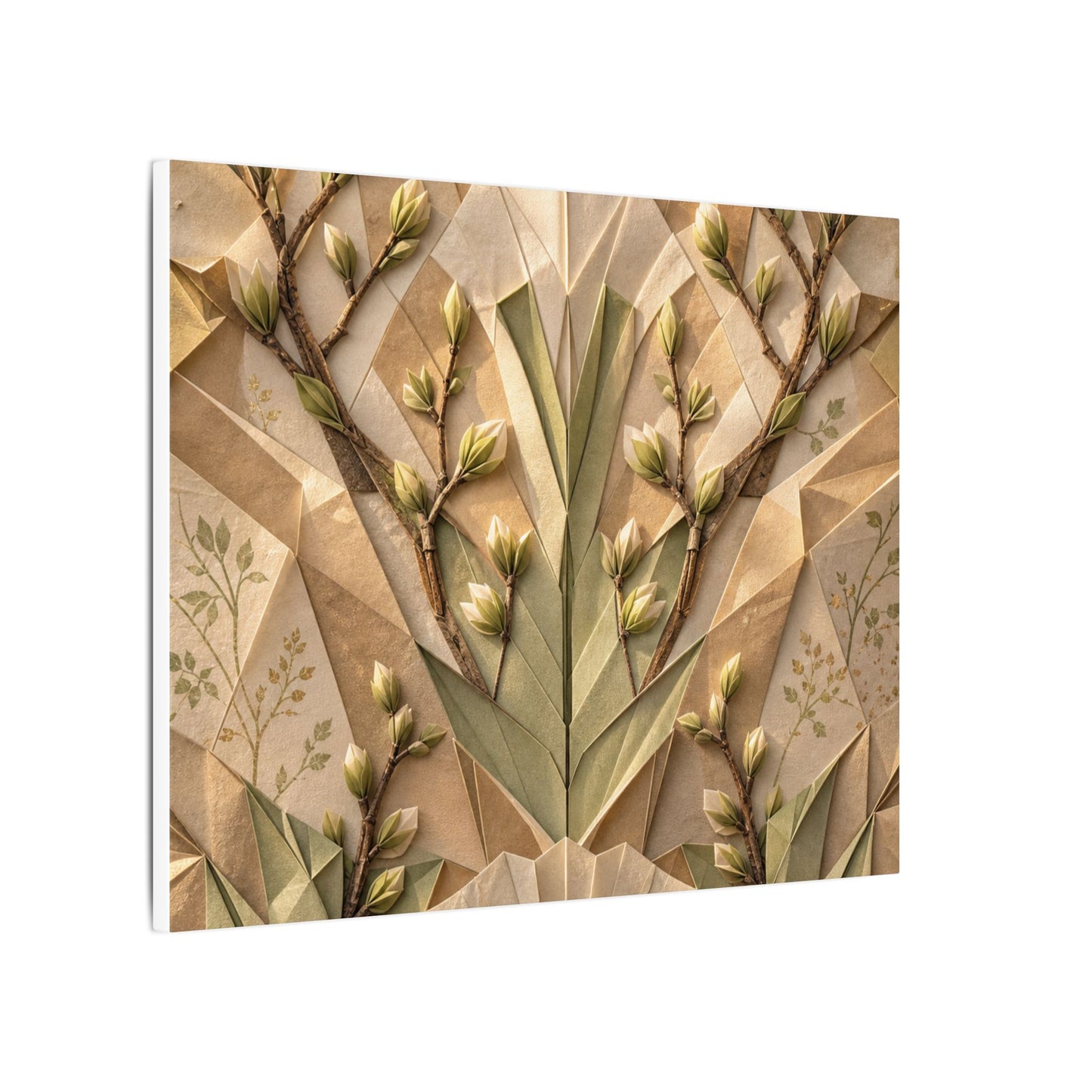 Kanso Paper Fold Canvas Art - Japandi Japanese Pattern