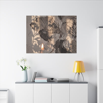 Shadow Play Summer Canvas Art | Japandi Elegant Design