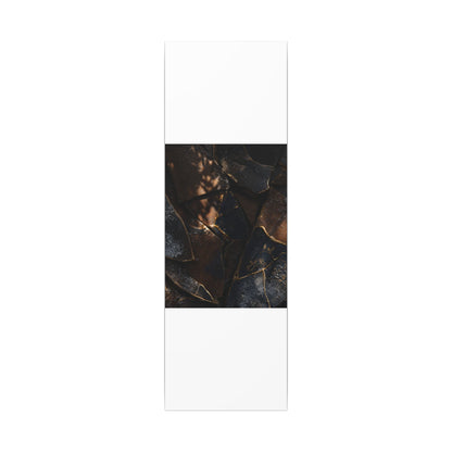 Fukinsei Broken Pottery Canvas Art - Dark Japandi Dark Texture