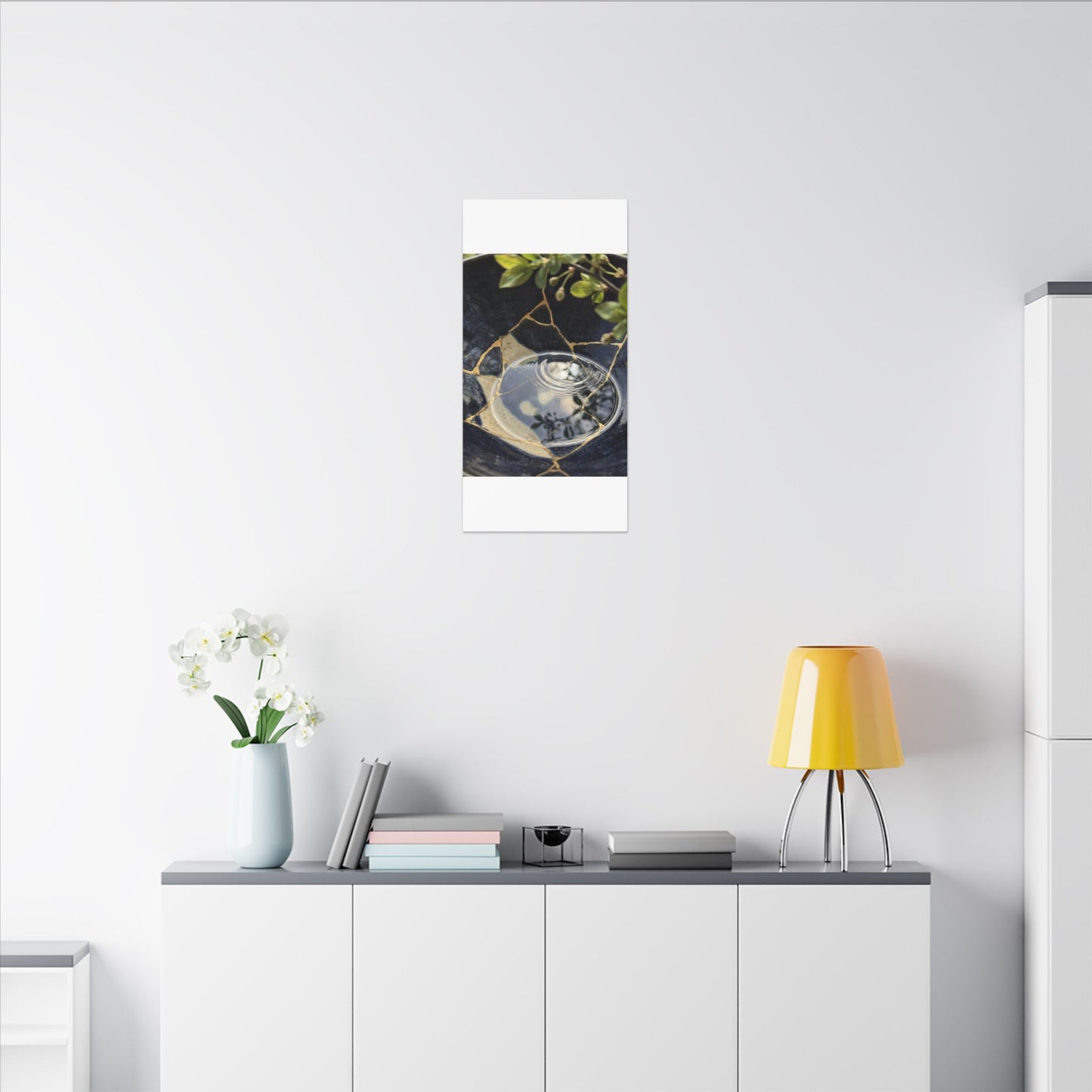 Water Ripple Spring Canvas Art | Kintsugi Beautiful Design