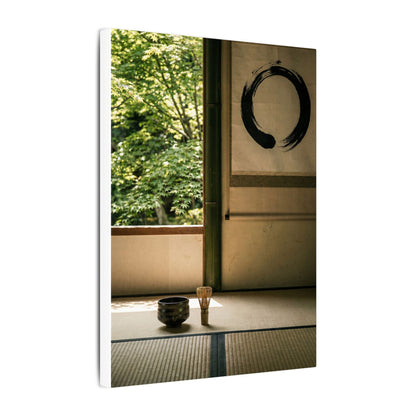 Tea Ceremony Enso Canvas Art | Serene Zen Art