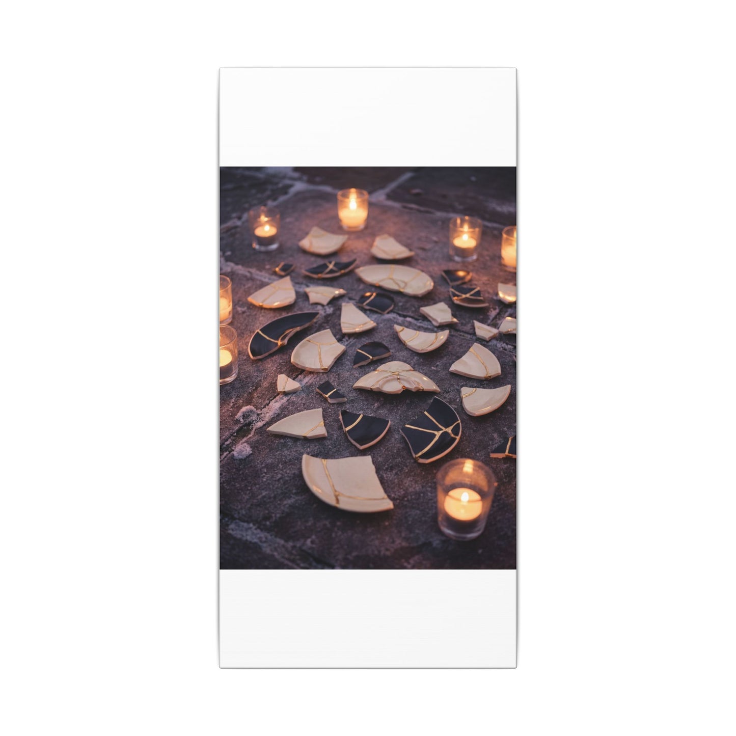 Winter Broken Pottery Broken Beauty Canvas Art | Beautiful Decor
