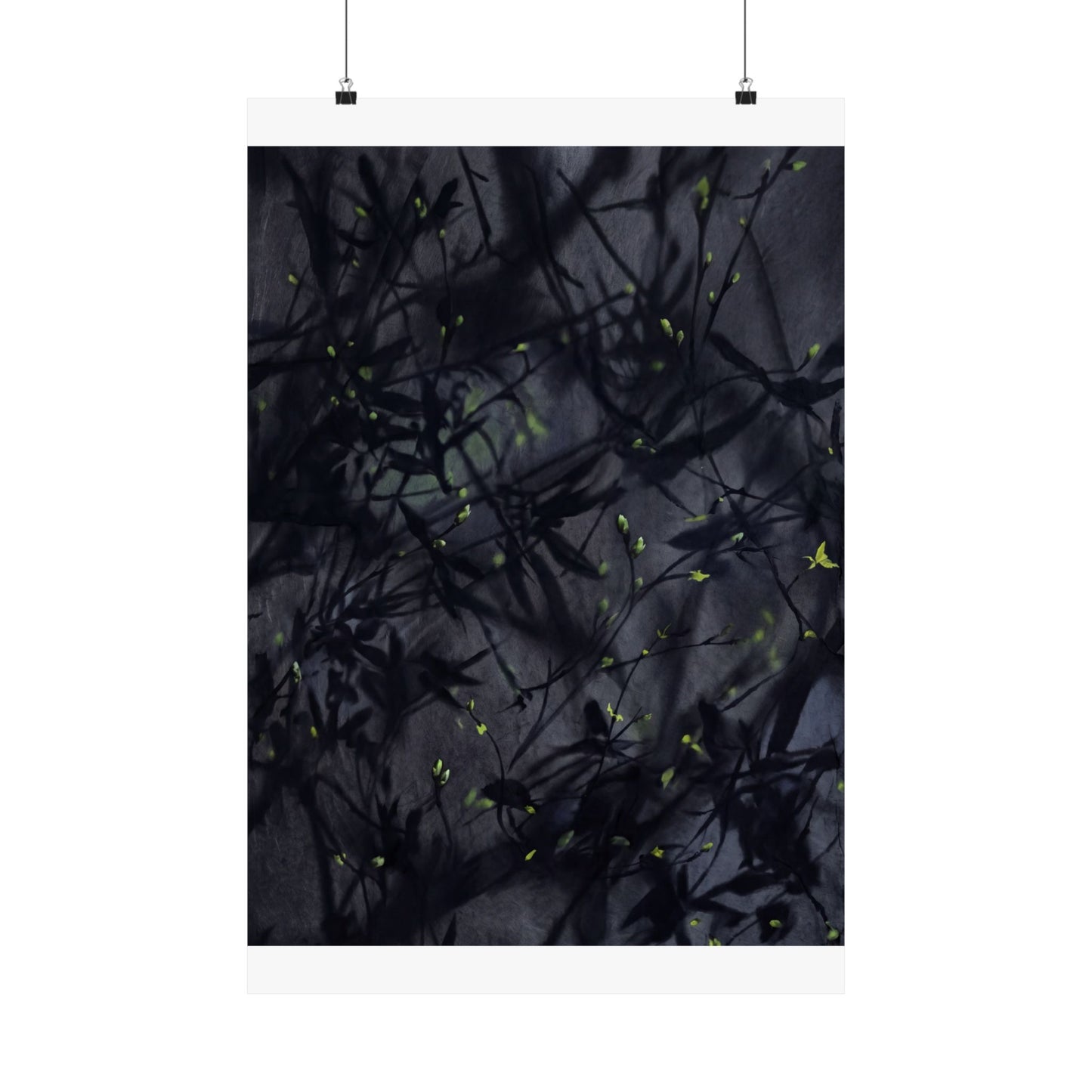 Atmospheric Shadow Play Wall Art Print - Shadow Zen Dark Japandi