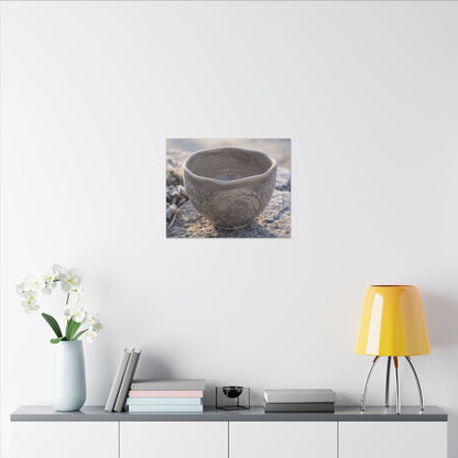 Seijaku Ceramic Bowl Canvas Art - Japandi Japanese Pattern