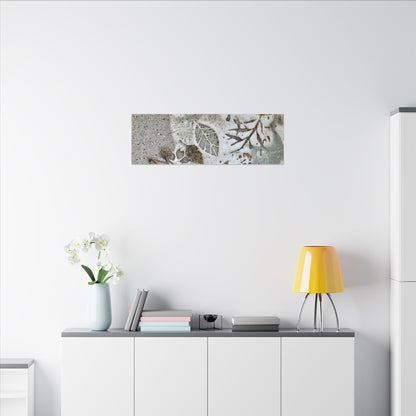 Ceramic Bowl Winter Canvas Art | Japandi Earthy Design