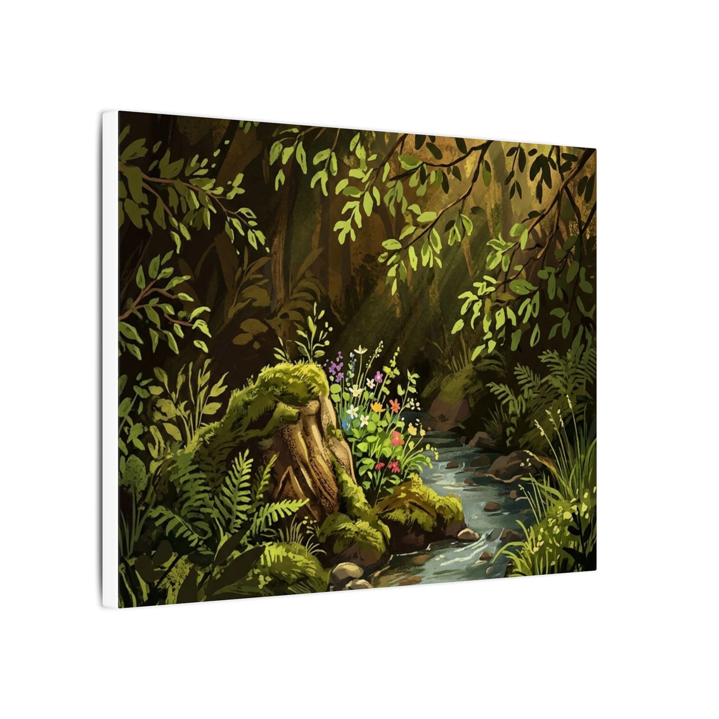 Golden Hour Silk Drape Canvas Art - Dark Japandi Datsuzoku