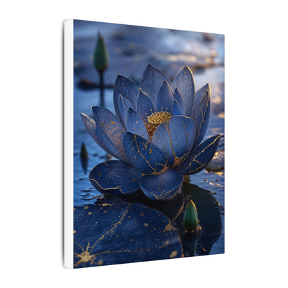 Kintsugi Lotus Flower in Dawn | Broken Beauty Canvas Art