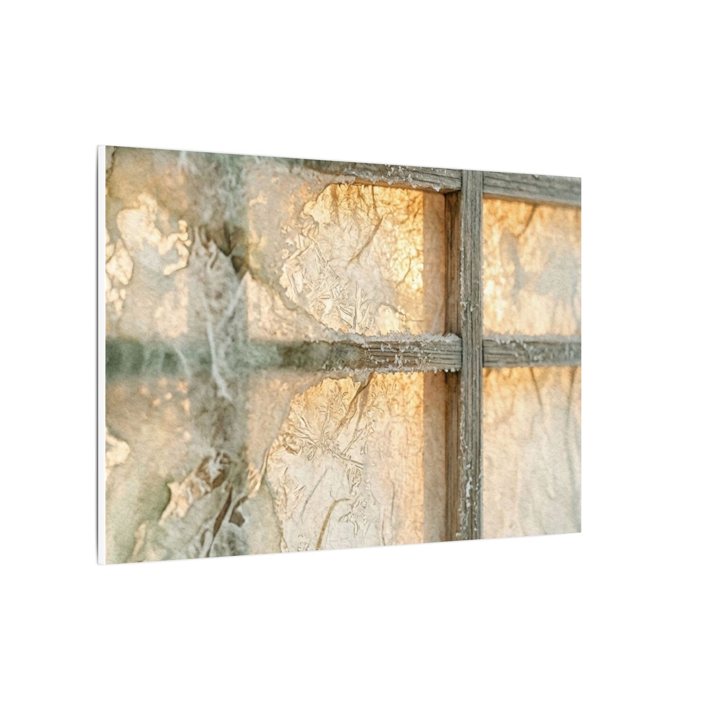 Winter Shoji Screen Watercolor Canvas Art | Elegant Decor