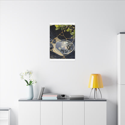 Water Ripple Spring Canvas Art | Kintsugi Beautiful Design