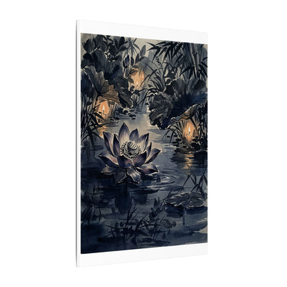 Fukinsei Lotus Flower Canvas Art - Zen Sumi E