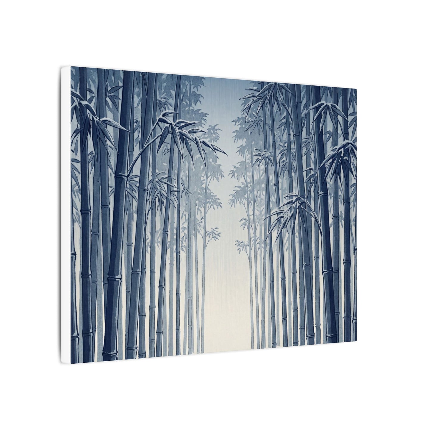 Bamboo Grove Canvas Art | Winter Zen Ukiyo E Inspired Art