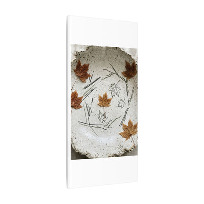 Ceramic Bowl Autumn Canvas Art | Japandi Elegant Design