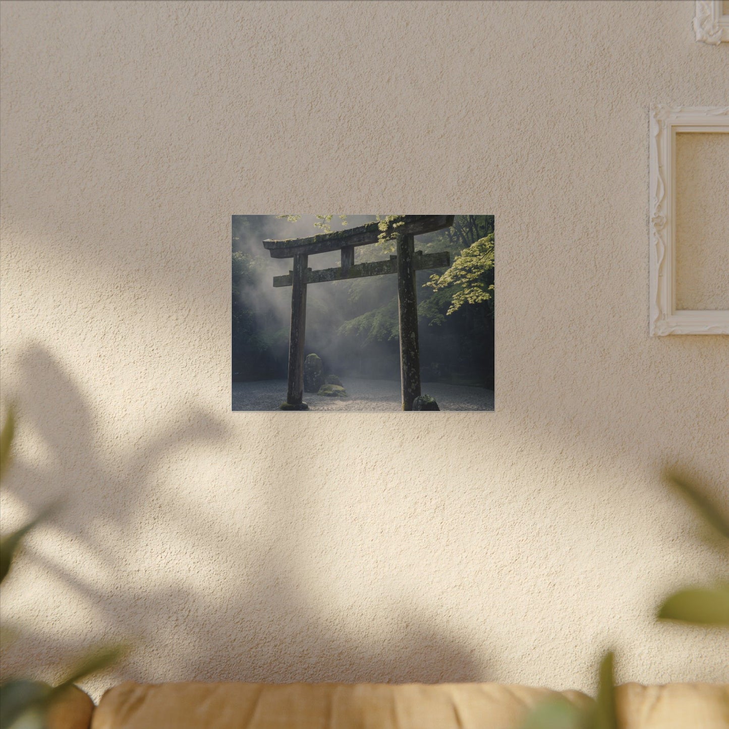 Torii Gate Canvas Art | Spring Zen Karesansui Art