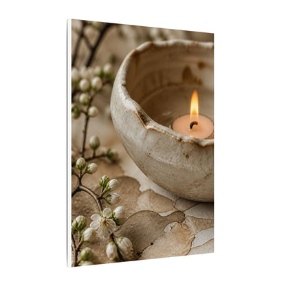 Kanso Ceramic Bowl Canvas Art - Japandi Watercolor