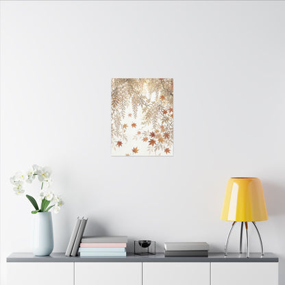 Shibui Wisteria Canvas Art - Japandi Japanese Pattern