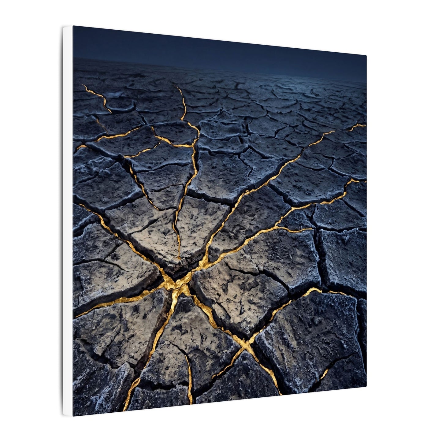 Cracked Earth Broken Beauty Canvas Art | Artful Kintsugi Art
