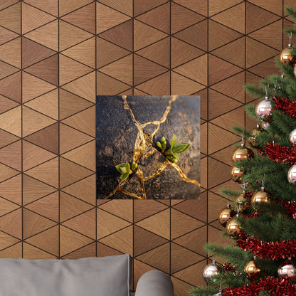 Golden Hour Rust Patina Wall Art Print - Kintsugi Shibui