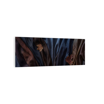 Silk Drape Canvas Art | Autumn Dark Japandi Moody Minimal Art