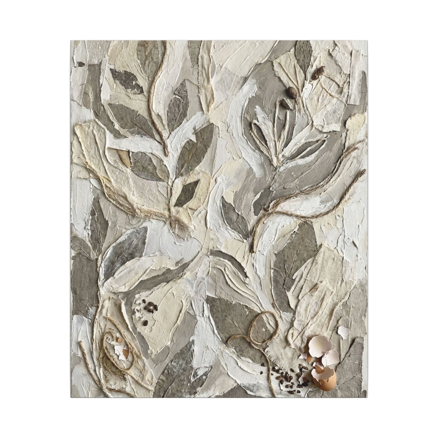 Japandi Textured Canvas Art