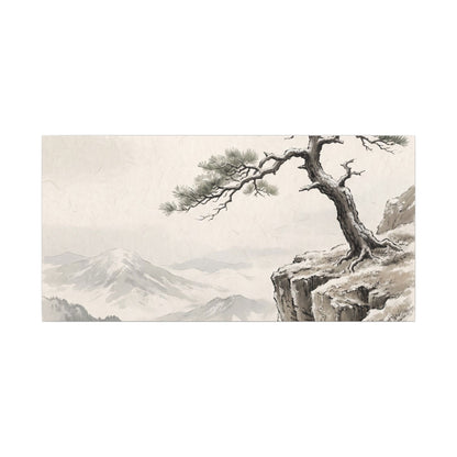 Seijaku Pine Tree Canvas Art - Japandi Japanese Pattern