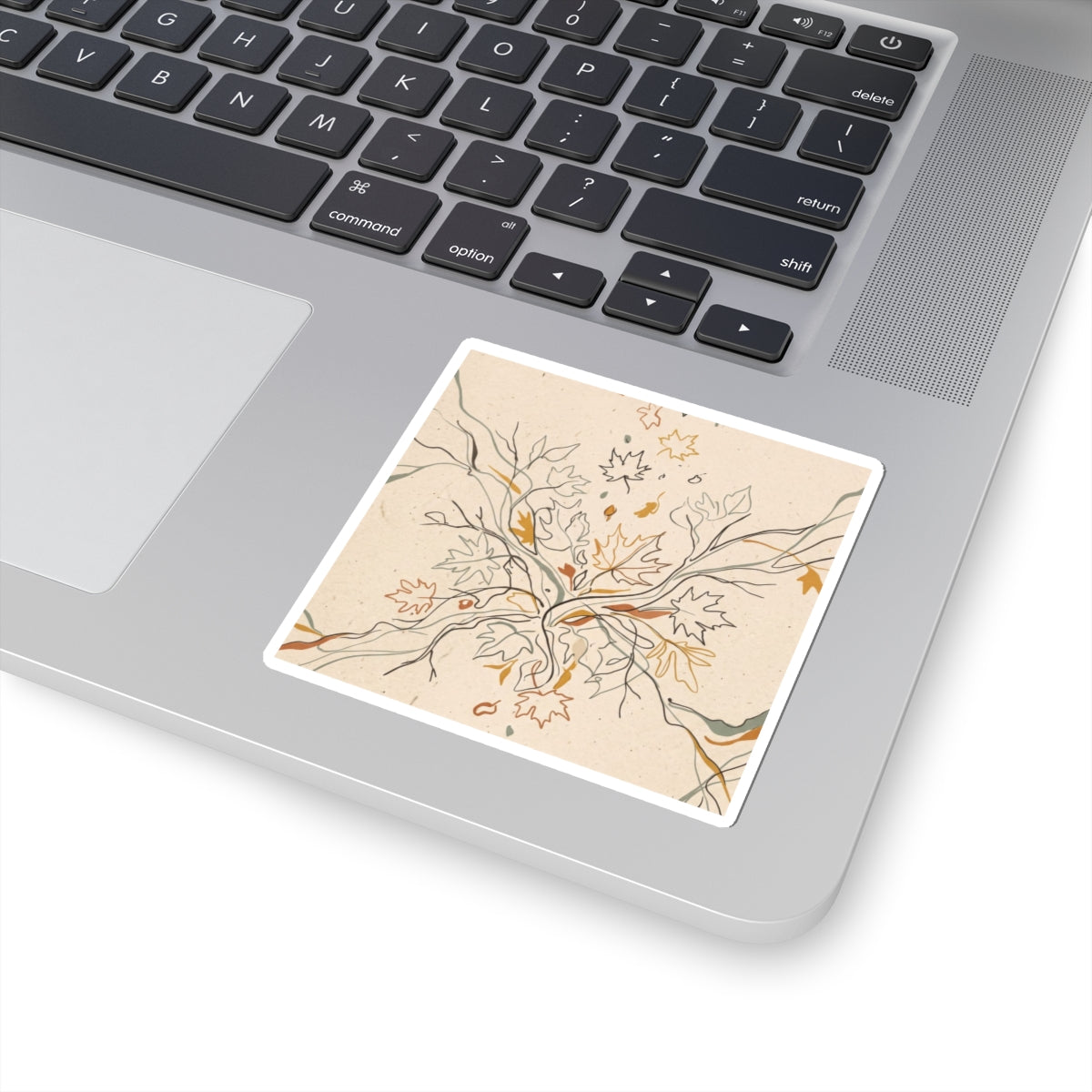 Shadow Play Sticker | Autumn Japandi Minimal Line Art