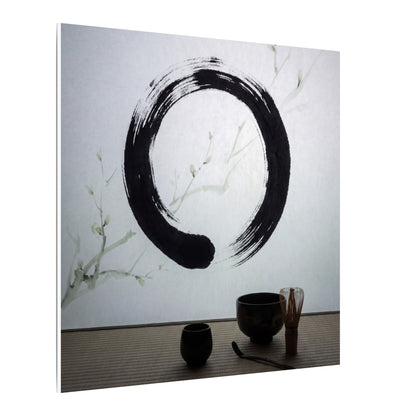 Tea Ceremony Enso Canvas Art | Peaceful Zen Art