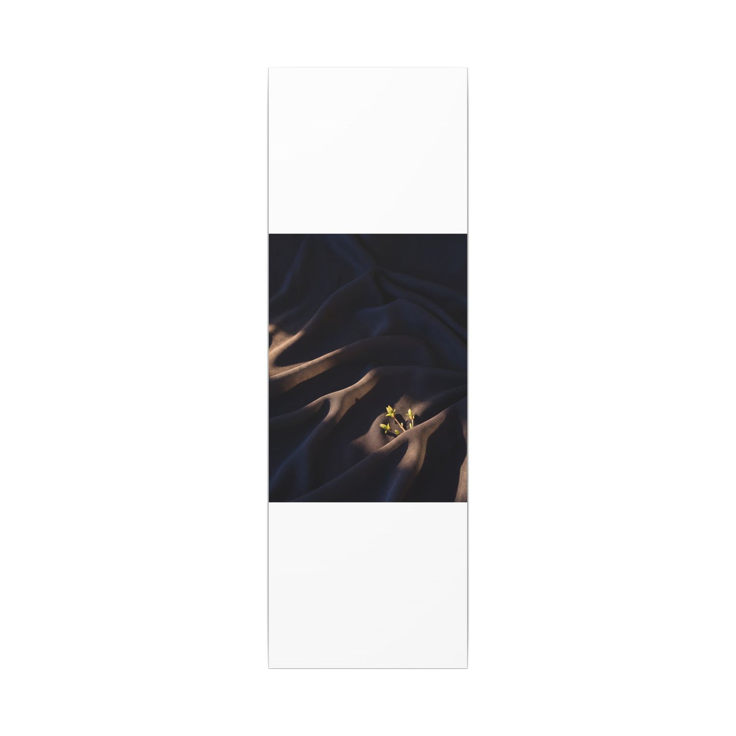 Silk Drape Shadow Zen Canvas Art | Luxurious Dark Japandi Art