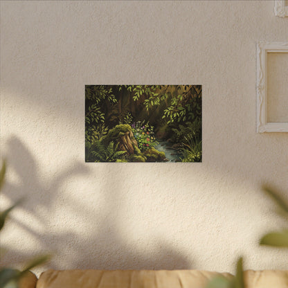 Tea Ceremony Spring Canvas Art | Kintsugi Philosophical Design