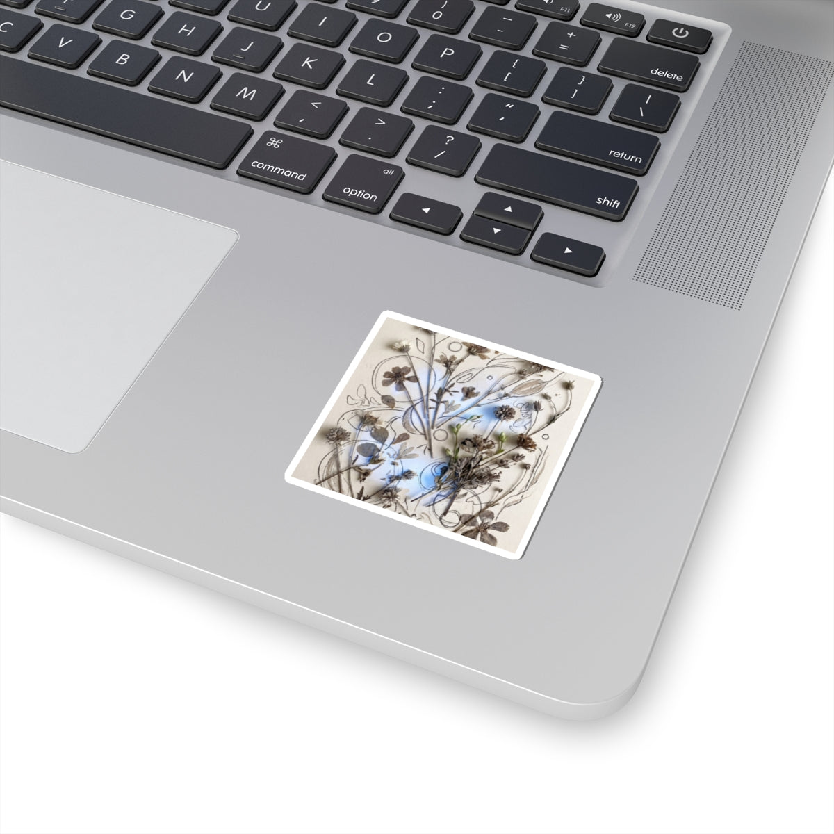 Dried Flowers Spring Sticker | Japandi Elegant Design